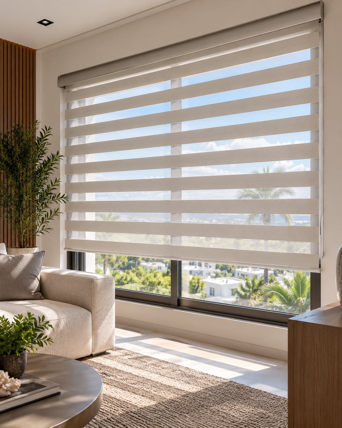 Cortinas Zebra — Diseño moderno para controlar iluminación y privacidad.
